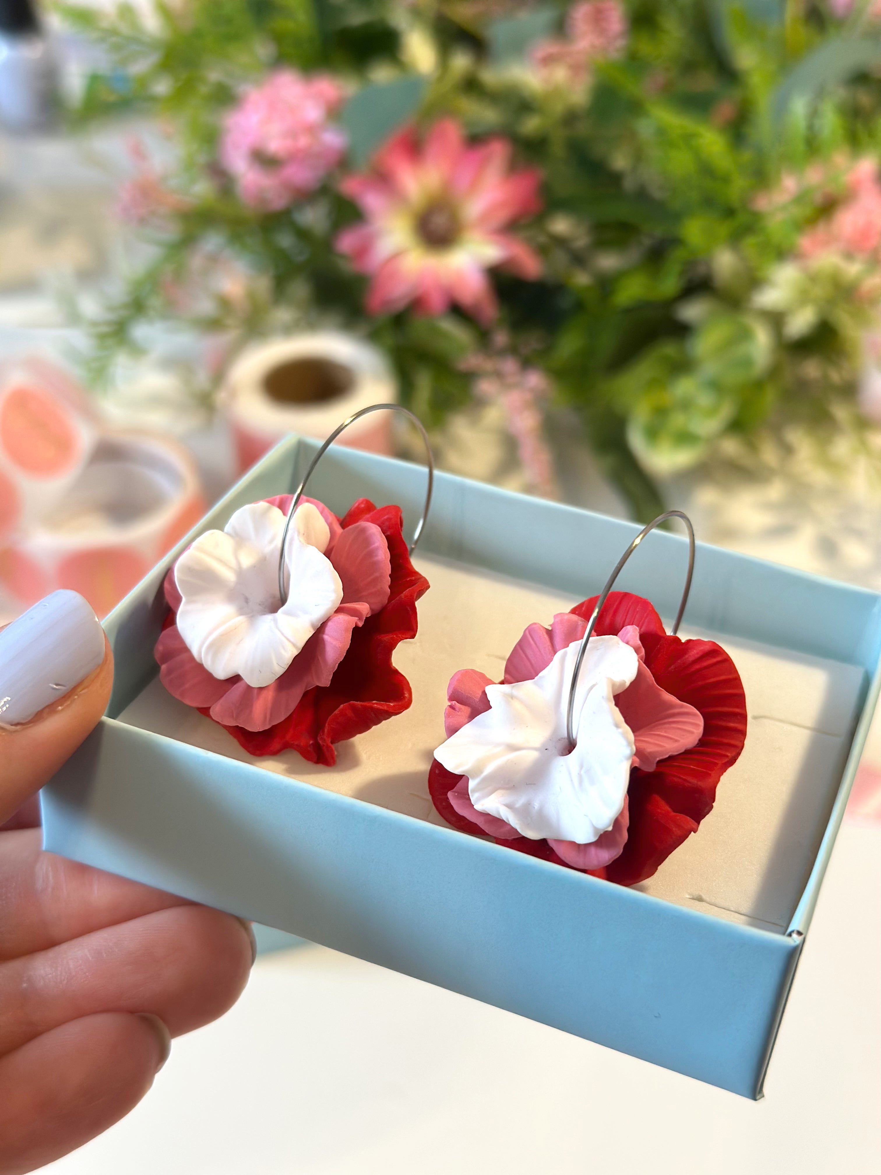 Wildflower Ring - Crveno/rozi