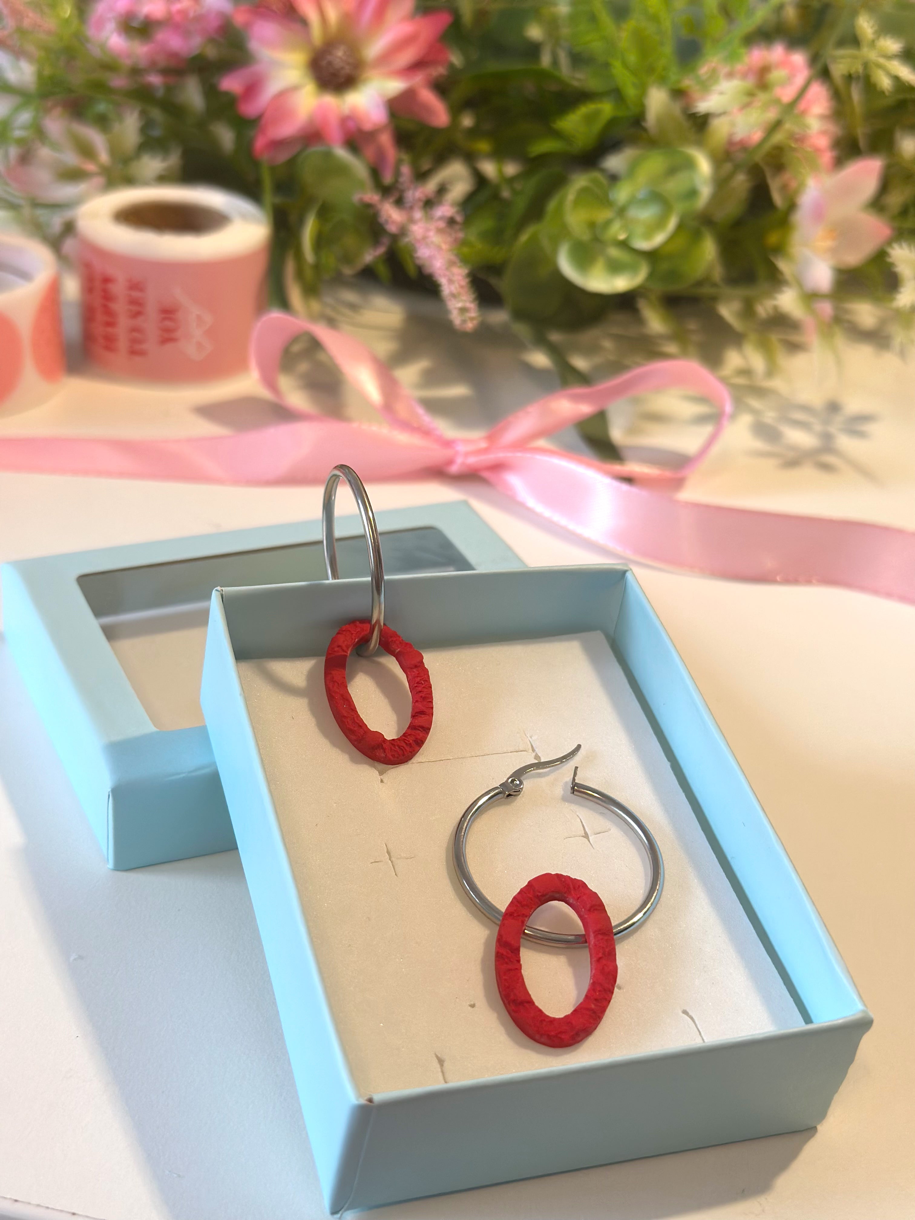 Color Ring - crvena (srebrni ring)