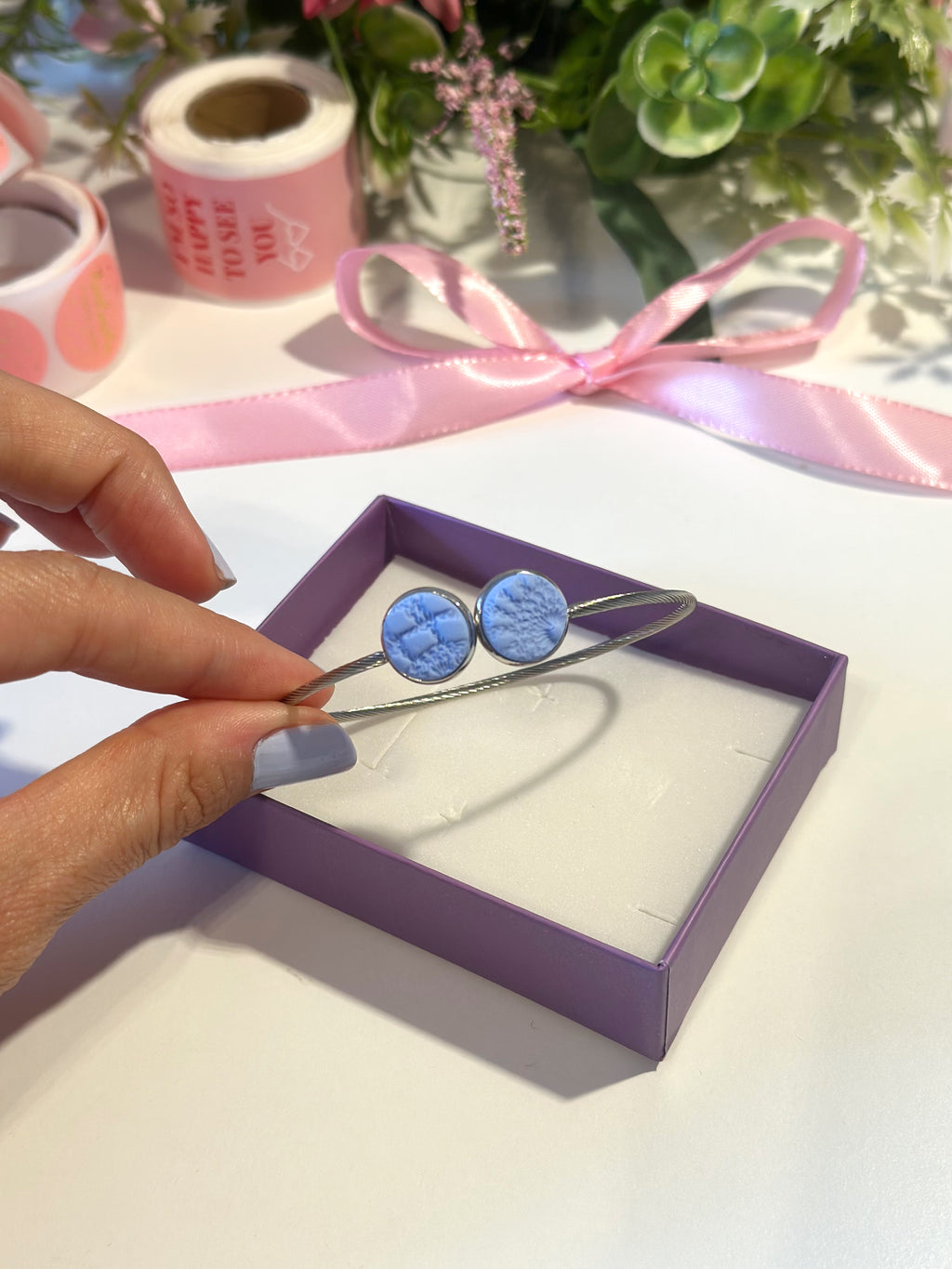 Baby Blue Textured Candy