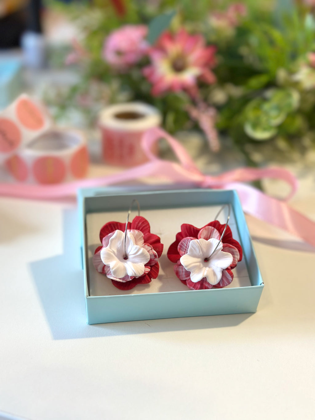 Wildflower Ring - Crveno/rozi (prošarani)