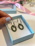 Color Ring - maslinasto zelena (srebrni ring)
