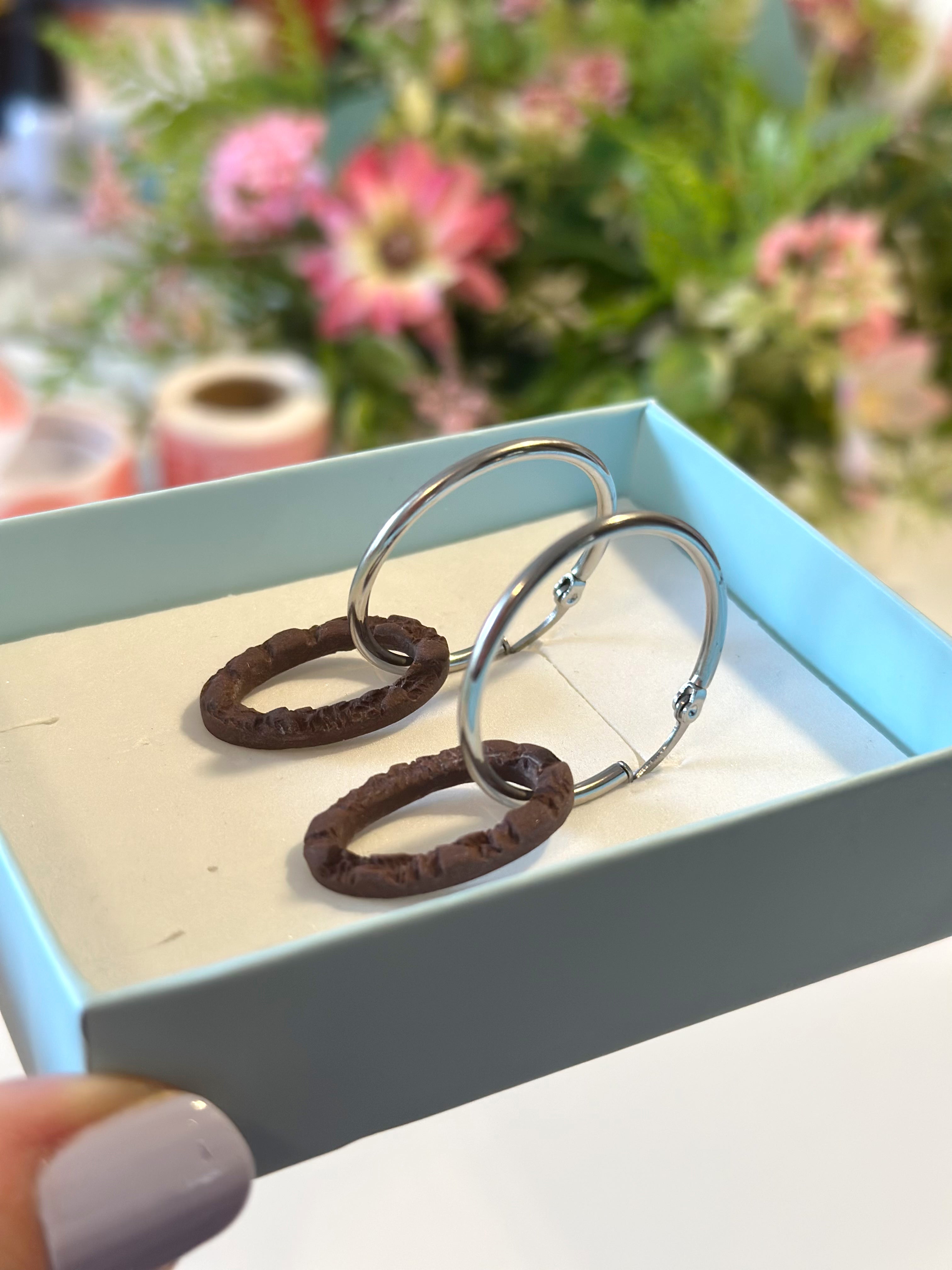 Color Ring - smeđa (srebrni ring)