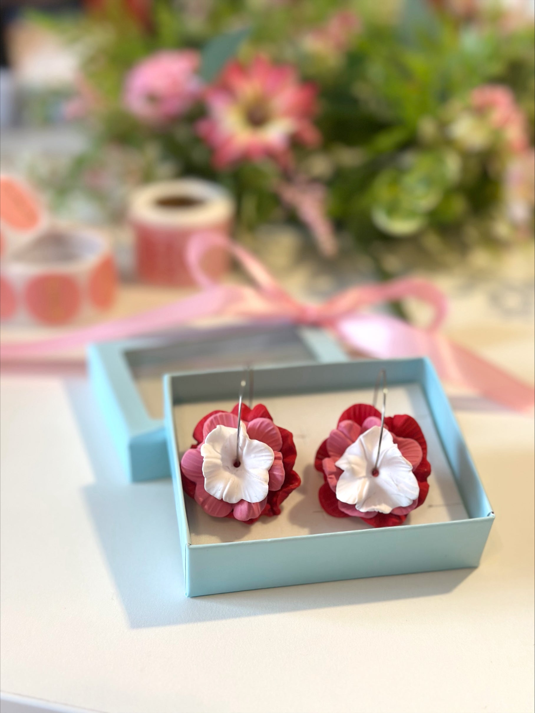 Wildflower Ring - Crveno/rozi